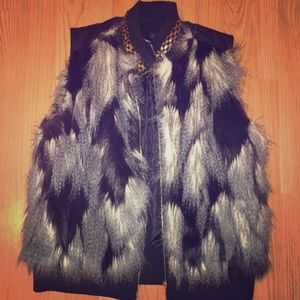 Bebe  Faux Fur Vest